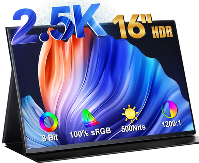 Монитор 16" UPERFECT 2.5K QHD IPS 60 Гц Б/В