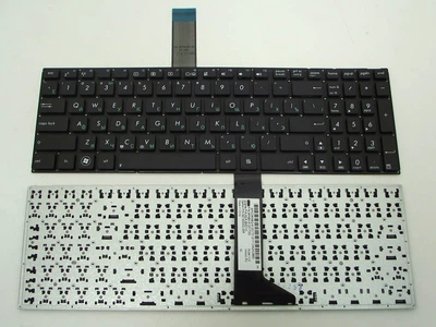 Клавиатура для ASUS X550, X550C, X550CA, X550CC, X550CL, X550DP, X550EA, X550VC, K550C, K550CA, X552, X552L ( RU Black без рамки, контакти ззаду!) (63538)