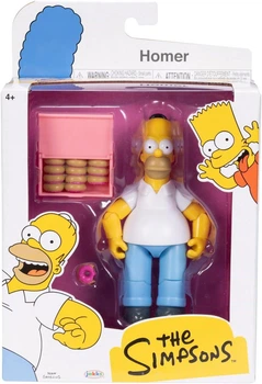 Игровая фигурка JAKKS Pacific The Simpsons Homer Figure and Donut Box Гомер с коробкой пончиков
