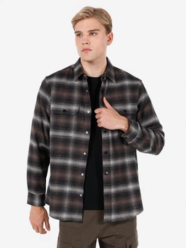 Рубашка хлопковая теплая мужская Colin's CL1072562BRW S Brown (8684112499727)