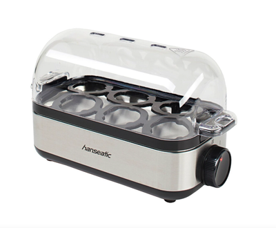 Яйцеварка Hanseatic 17005526 электрическая на 6 яиц из нержавейки egg cooker для варения яиц