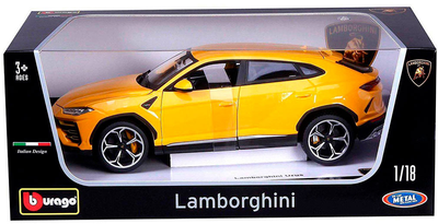 Модель Bburago Lamborghini Urus 1:18 Жовта (18-11042Y) (4893993010929) (955555910505708) - Уцінка