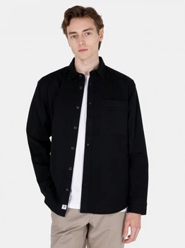 Рубашка хлопковая оверсайз мужская Colin's CL1073012BLK L Black (8684112595504)
