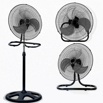Вентилятор напольный Alfarid Fan 3в1 металлические лопасти черный
