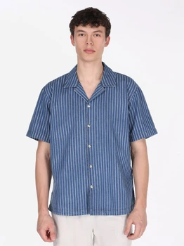Сорочка джинсова літня оверсайз чоловіча Colin's CL1075129DN44320 XS Strey Wash (8684112759883)