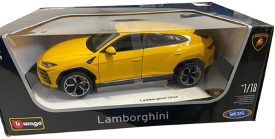 Модель Bburago Lamborghini Urus 1:18 Жовта (18-11042Y) (4893993010929) (955555910505708) - Уцінка