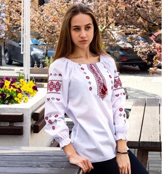 Вишиванка жіноча Діва XL Біла