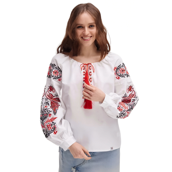 Вышиванка MEREZHKA женская Жар Птица XL Белая