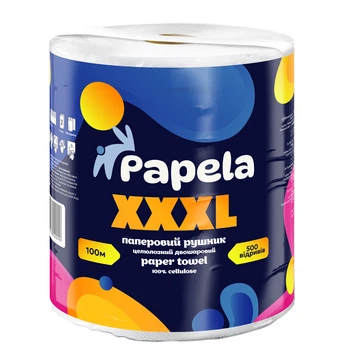Паперовий рушник Papela XXXL 100 м 500 відривів