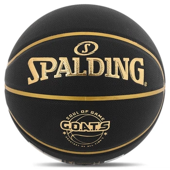 Мяч баскетбольный черный Spalding G.O.A.T.S 77790 для зала и улицы (Indoor/Outdoor) размер 7