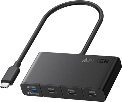 Hub Anker USB-C 4in1 10Gbps Black (A8340GA1)