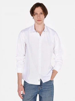 Рубашка хлопковая мужская Colin's CL1073845WHT S White (8684112658490)
