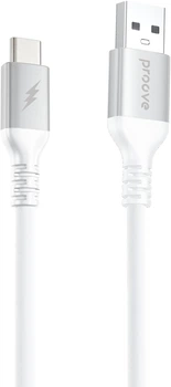 Кабель Proove ReGen Silicone USB to Type-C 3 A 1 м White (621810003)