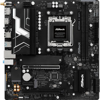 Mатеринська плата ASRock B850M-X WIFI R2.0 sAM5 AMD B850 mATX 3xM.2 HDMI/DP 2.5GbE LAN
