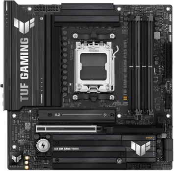 Материнcька плата Asus TUF GAMING B850M-PLUS WIFI sAM5 B850 mATX 4xDDR5 M.2 HDMI DP Wi-Fi Bluetooth (90MB1IY0-M0EAY0)
