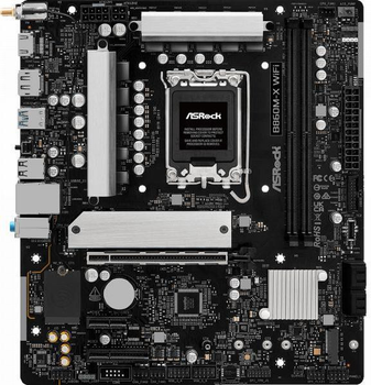 Mатеринська плата ASRock B860M-X WIFI s1851 Intel B860 mATX 2xDDR5 3xM.2 DP/HDMI 2.5GbE LAN