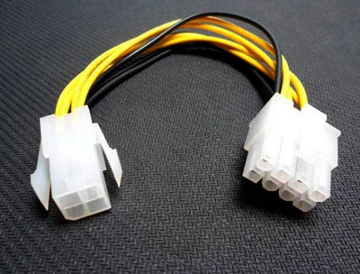 Переходник 12V CPU 4pin to 8pin, адаптер питания процессора
