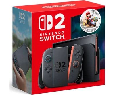 Игровая консоль Nintendo Switch 2 Black + Игра Mario Kart World (русская версия)