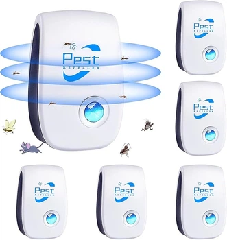Ультразвуковий засіб від гризунів та комах Pest Reject 801А 6 шт. White (R3801)