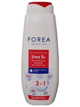 Гель для душа Forea 3в1 с мочевиной 5% (Urea) 750 мл