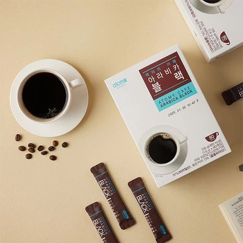 Кава чорна 100% Арабіка в стіках. 80 шт. Atomy Cafe Arabica Black. Корея.