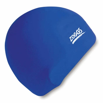 Шапочка для плавания детская 6-14 лет Zoggs Junior Silicone Cap Синяя