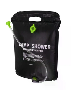 Туристический душ Trizand Camp Shower 20 л, солнечный, портативный, с душевой насадкой