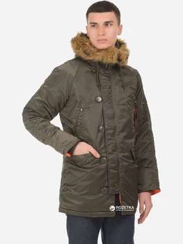 Парка Alpha Industries Slim Fit N-3B Parka 3XL Replica Grey/Orange