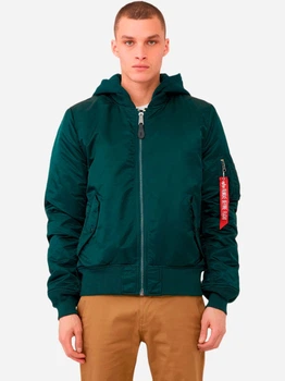 Бомбер чоловічий Alpha Industries MA-1 Natus MJM47506C1 S Темно-зелений (640631791047)