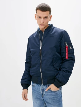 Бомбер Airboss MA-1 Flight Jacket 037600853221 L Синій (707568225622_A)