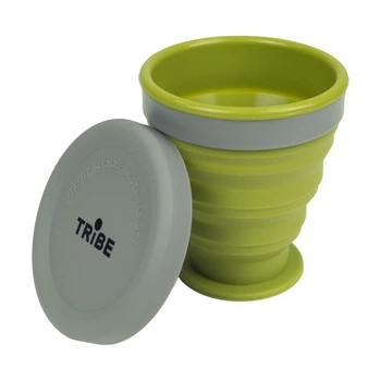 Стакан складаний силиконовий Tribe 200 мл T-FF-0001, olive (185063) T-FF-0001-olive