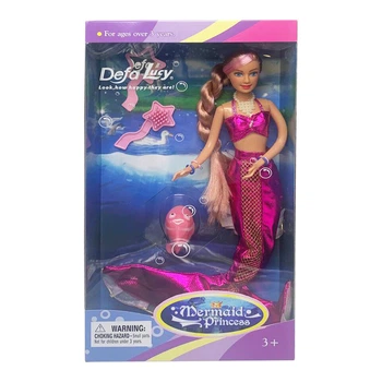 Лялька DEFA Bambi 20983 русалка Рожевий