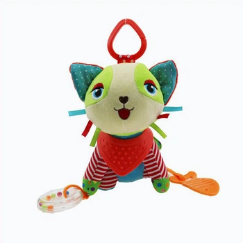 М'яка брязкальце-підвіска Bambi WD210260 з прорізувачем Кіт