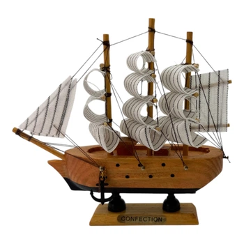Макет парусника на подставке "Морской Бриг Мечты" (14х12,5х3,3 см) 36168B