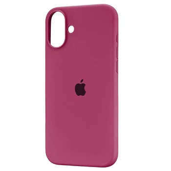 Чехол Fiji Silicone Case для Apple iPhone 16 бампер накладка Soft Touch с микрофиброй Garnet