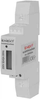 Счетчик электроэнергии 1-фазный 5(45)А класс 1.0 e.control.w04m на DIN-рейке E.Next i0310031m (некоммерческий)