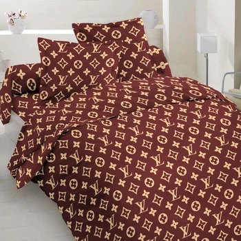 Тканина бязь набивна голд НТ принт Louis Vuitton (120г/м.кв220см пог.м) 189724