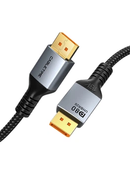 Кабель Cabletime DisplayPort v2.1 2m Black, 16K@60Hz 8K@120Hz 4K@240Hz, 2K 165Hz, 1080P 240Hz 80Gbps (CD13L)