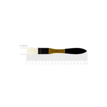 Пензель Rosa AMBER 2306 щетина флейц №20 к.р (4823098533542)