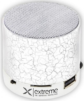 Колонка портативна Esperanza XP101W White, 3 Вт, пластиковий корпус, FM-радіо, Bluetooth, MicroSD / USB, живлення від акумулятора, 300мА*ч,