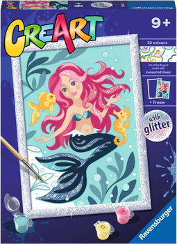 Malowanie po numerach Ravensburger CreArt Enchanting Mermaid (4005556236213)