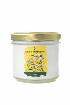 Ароматична свічка Turbota candles Липи цвітуть 90 г 5 см