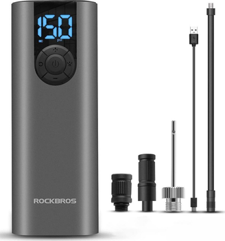 Pompka rowerowa elektryczna Rockbros 42720001001 Black (5907769313738)