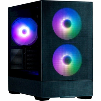 Корпус Zalman p30 air, Black, Mini Tower, без бп, для Micro atx / Mini itx, 1xType-C / 1xUSB 3.0, макс. cpu - 181 мм / vga - 392 мм, 3x140 мм argb, боковая панель из закаленного стекла