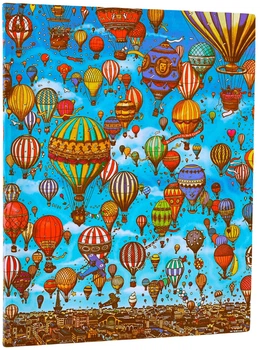 Notatnik Paperblanks Pierre i Miasto Labiryntów – Festiwal balonów 17.5 x 22.5 cm 176 stron bez linii Flexi (9781439799093)