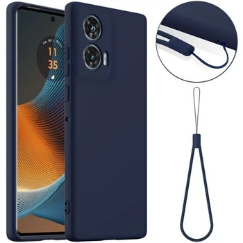 Захисний чохол Deexe Silicone Case with MagSafe для Motorola Edge 50 Fusion - Dark Blue