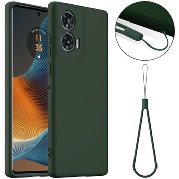Захисний чохол Deexe Silicone Case with MagSafe для Motorola Edge 50 Fusion - Dark Green
