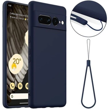 Защитный чехол Deexe Silicone Case with MagSafe для Google Pixel 7 Pro - Dark Blue