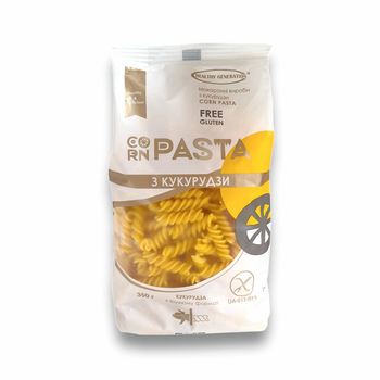 Макаронні вироби без глютену Corn Pasta 350г пакет "Fusilli" спіраль