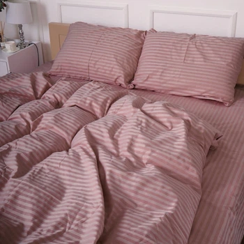 Комплект постільної білизни MirSon King Size 220х240 см Royal Soft Stripe 30-0029 Constance Сатин (2200009298370)